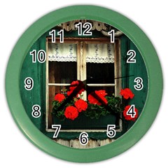 Window Wall Clock (color) by Siebenhuehner