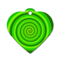 Modern Art Dog Tag Heart (one Sided)  by Siebenhuehner