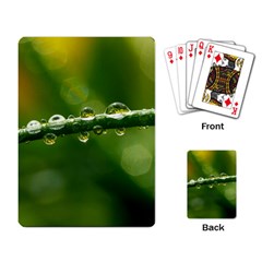 Waterdrops Playing Cards Single Design by Siebenhuehner