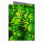 Green Balls  Greeting Card Right