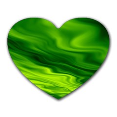 Green Mouse Pad (heart) by Siebenhuehner