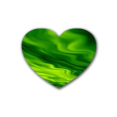 Green Drink Coasters 4 Pack (heart)  by Siebenhuehner