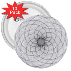 Spirograph 3  Button (10 Pack) by Siebenhuehner