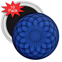 Spirograph 3  Button Magnet (10 Pack) by Siebenhuehner