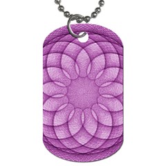 Spirograph Dog Tag (one Sided) by Siebenhuehner