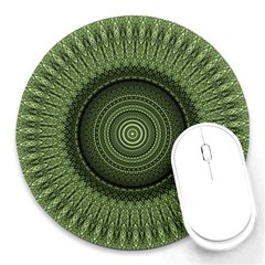 Mandala 8  Mouse Pad (round) by Siebenhuehner