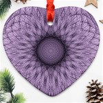 Mandala Heart Ornament (Two Sides) Front