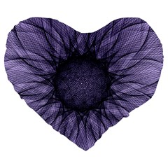 Mandala 19  Premium Heart Shape Cushion by Siebenhuehner