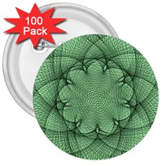 Spirograph 3  Button (100 Pack) by Siebenhuehner