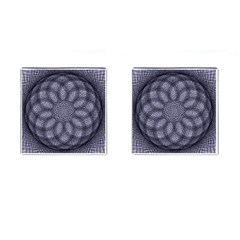 Spirograph Cufflinks (square) by Siebenhuehner