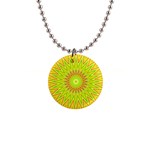 Mandala Button Necklace Front