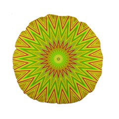 Mandala 15  Premium Round Cushion  by Siebenhuehner