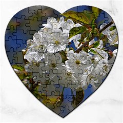 Cherry Blossom Jigsaw Puzzle (heart) by Siebenhuehner