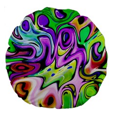 Graffity 18  Premium Round Cushion  by Siebenhuehner