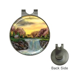 Brentons Waterfall - Ave Hurley - Artrave - Hat Clip With Golf Ball Marker by ArtRave2