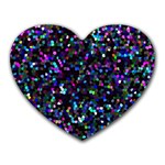 Glitter 1 Mouse Pad (Heart) Front