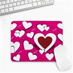 Valentine Hearts  Small Mouse Pad (Rectangle) Front