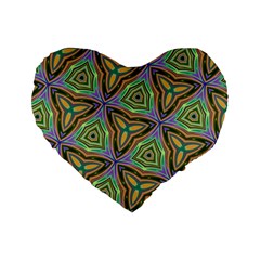 Elegant Retro Art 16  Premium Heart Shape Cushion  by Colorfulart23