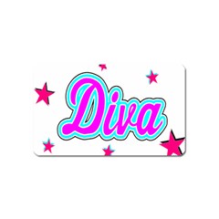  Pink Diva Magnet (name Card) by Colorfulart23