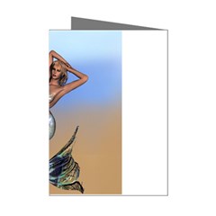 Sexy Mermaid On Beach Mini Greeting Card (8 Pack) by goldenjackal