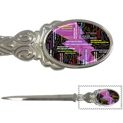 Pain Pain Go Away Letter Opener by FunWithFibro