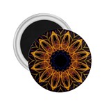 Yellow Purple Lotus Mandala 2.25  Button Magnet Front