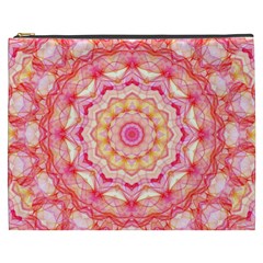 Yellow Pink Romance Cosmetic Bag (xxxl) by Zandiepants