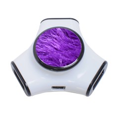 Purple Tresses 3 Port Usb Hub by FunWithFibro