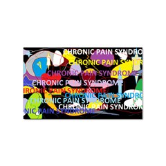 Chronic Pain Syndrome Sticker 100 Pack (rectangle) by FunWithFibro