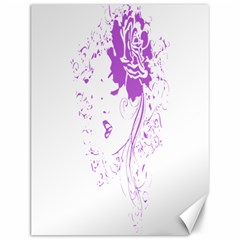 Purple Woman Of Chronic Pain Canvas 12  X 16  (unframed) by FunWithFibro