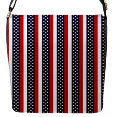 Patriot Stripes Flap Closure Messenger Bag (small) by StuffOrSomething