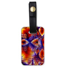 Winter Crystal Palace, Abstract Cosmic Dream Luggage Tag (one Side) by DianeClancy