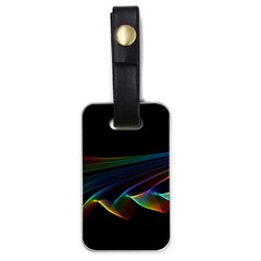  Flowing Fabric Of Rainbow Light, Abstract  Luggage Tag (one Side) by DianeClancy