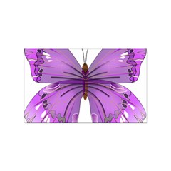 Purple Awareness Butterfly Sticker 100 Pack (rectangle) by FunWithFibro