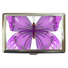 Purple Awareness Butterfly Cigarette Money Case by FunWithFibro