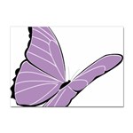 Purple Awareness Butterfly 2 A4 Sticker 100 Pack Front