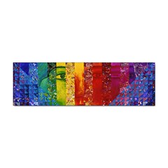 Conundrum I, Abstract Rainbow Woman Goddess  Bumper Sticker by DianeClancy