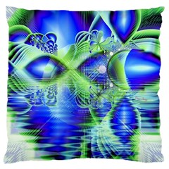 Irish Dream Under Abstract Cobalt Blue Skies Large Cushion Case (single Sided)  by DianeClancy