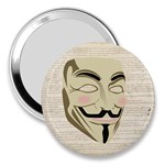 We The Anonymous People 3  Handbag Mirror Front