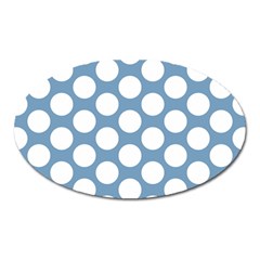 Blue Polkadot Magnet (oval) by Zandiepants