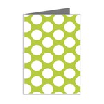 Spring Green Polkadot Mini Greeting Card (8 Pack) Right