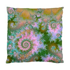 Rose Forest Green, Abstract Swirl Dance Cushion Case (two Sided)  by DianeClancy