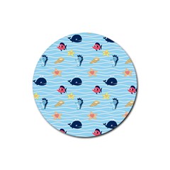 Fun Fish Of The Ocean Drink Coaster (round) by StuffOrSomething