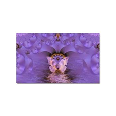 Artsy Purple Awareness Butterfly Sticker 10 Pack (rectangle) by FunWithFibro