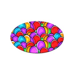 Colored Easter Eggs Sticker (oval) by StuffOrSomething