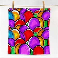 Colored Easter Eggs Face Towel by StuffOrSomething