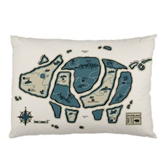 Map Of The Swine Islands Pillow Case (two Sides) by Contest1897862