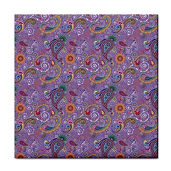 Purple Paisley Face Towel by StuffOrSomething