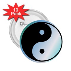 Ying Yang  2 25  Button (10 Pack) by Siebenhuehner