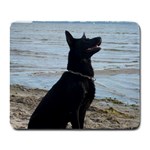 Black German Shepherd Large Mouse Pad (Rectangle) Front